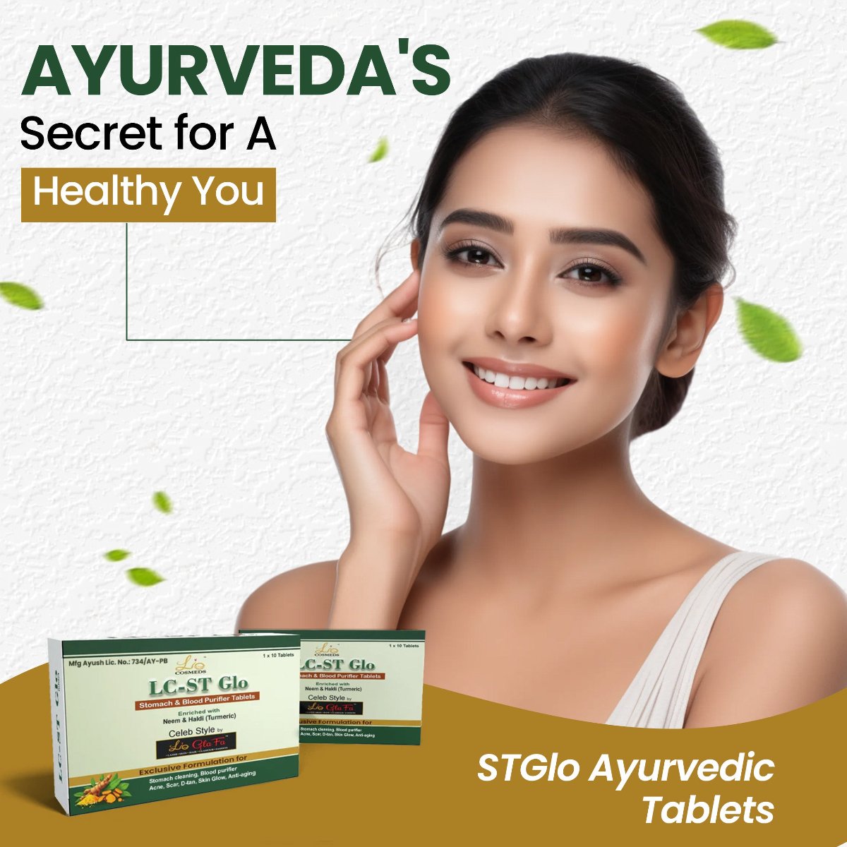 LC STGLO Ayurvedic Blood & Stomach Purifier Tablets (30 Tablets)